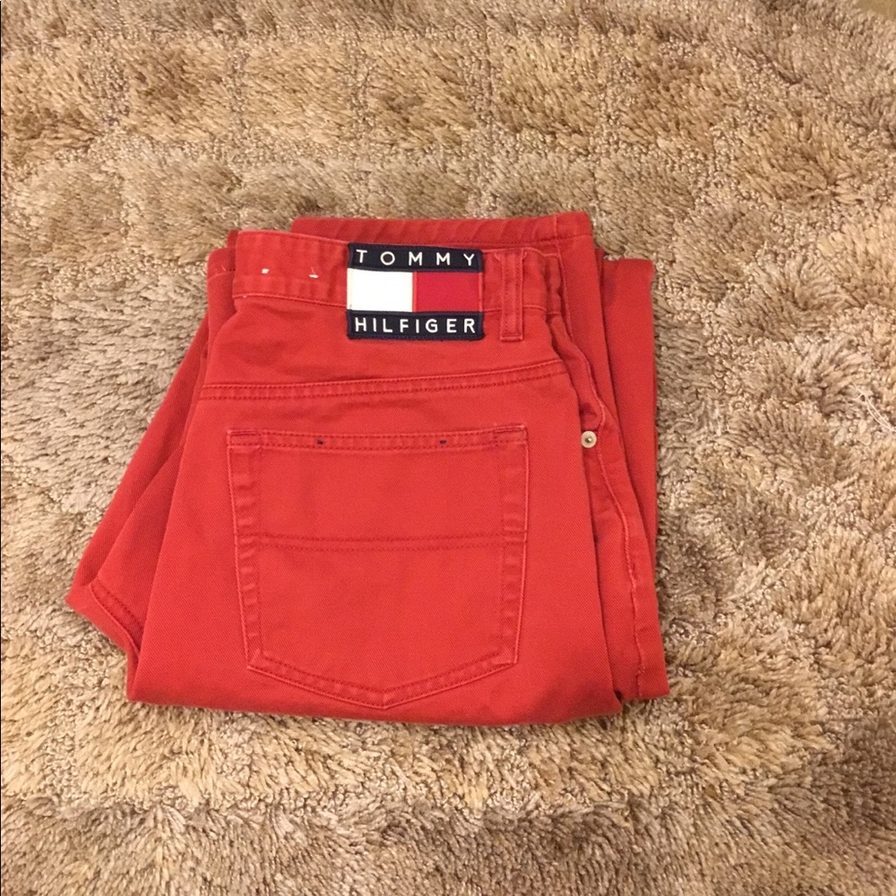 90s Tommy Hilfiger Red Jeans